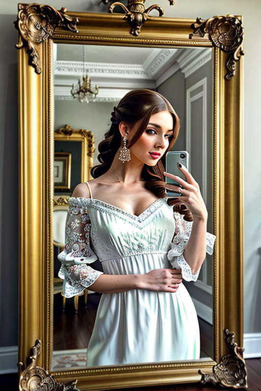 mirror photo poses girl