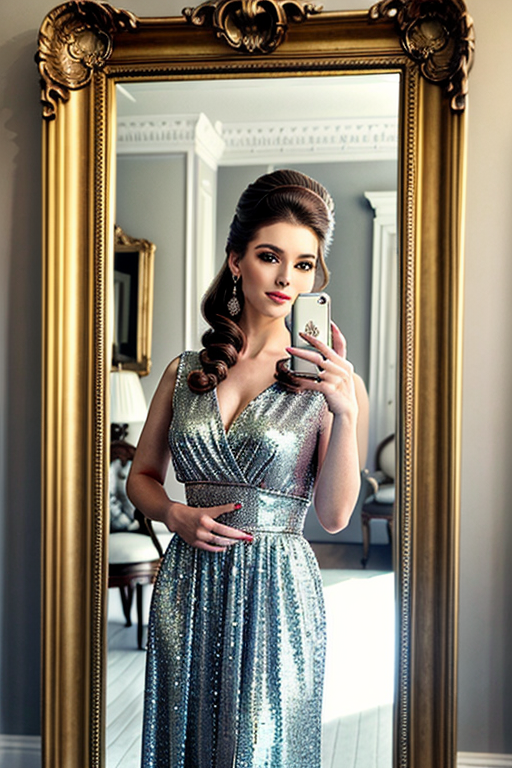 mirror photo pose girl simple